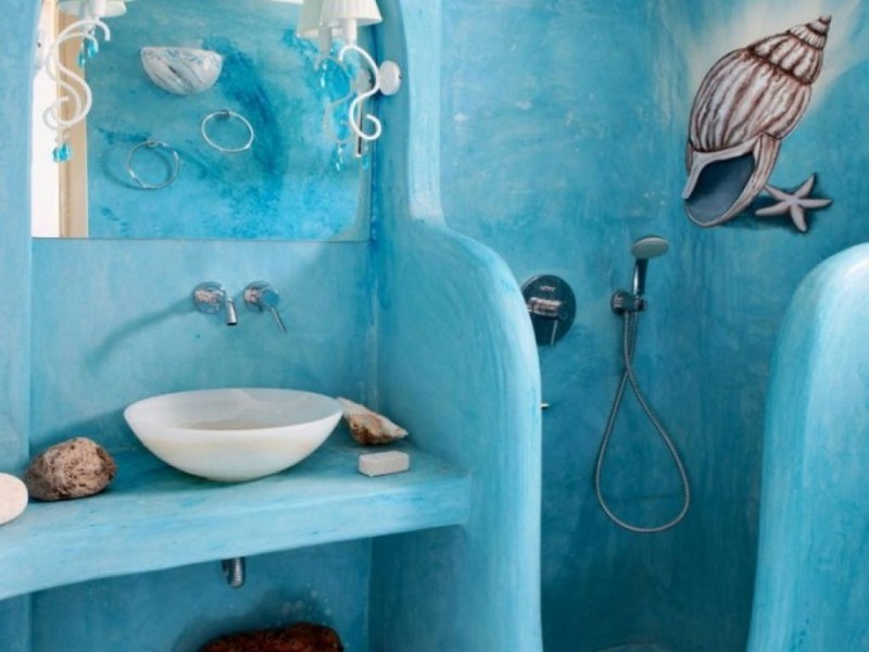 Rustic Bathroom Ideas-Paintable wallpaper