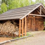 DIY Outdoor Firewood Rack Wooden storage fireplace