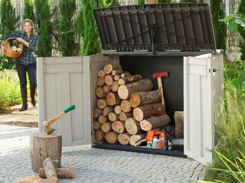 DIY Outdoor Firewood Rack wonderful design for storage firewood box