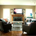 small living room with fireplace decoration