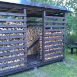 DIY Outdoor Firewood Rack-simple firewood rack