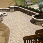 formal pattern stone patio