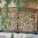 DIY Outdoor Firewood Rack-store firewood box