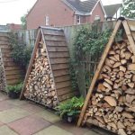 DIY Outdoor Firewood Rack-store firewood yard Decoration