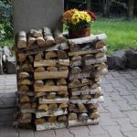 DIY Outdoor Firewood Rack-storing firewood