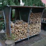 DIY Outdoor Firewood Rack stylish firewood rack