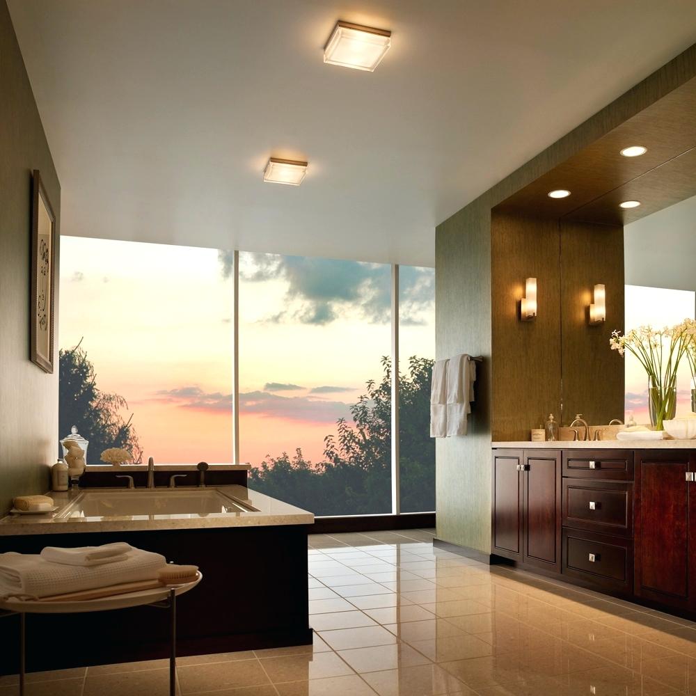 types-of-most-popular-bathroom-lighting-fixtures-recessed-and-contemporary-fixture-in-abathroom-brushed-nickel--canada