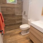 wood tile shower ideas