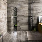 wood tile shower colors