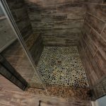 wood tile shower ideas