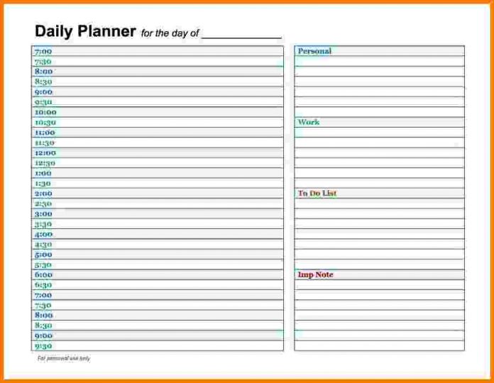 Best Free Daily Planner Printable Tips 2018 | Decor Or Design