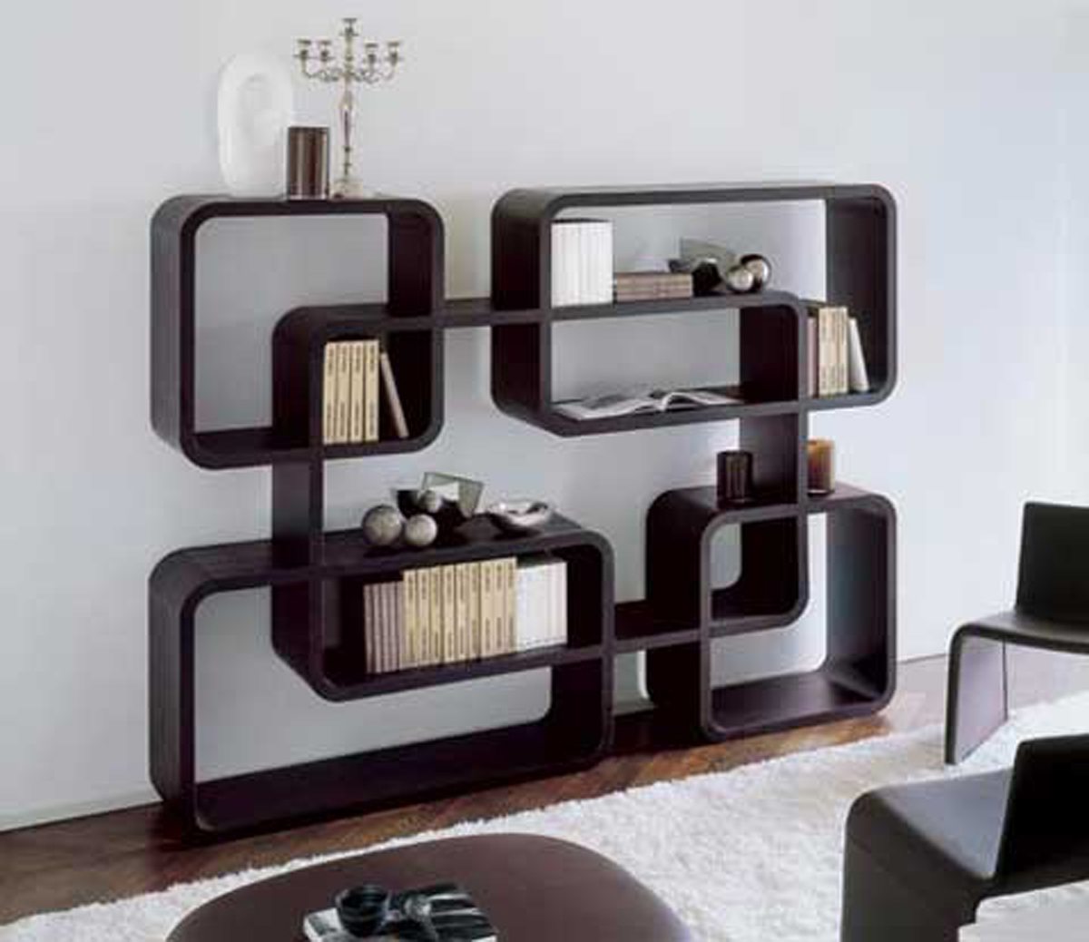 Hexagonal Wall Shelf - Interesting ideas for accommodation living room shelves