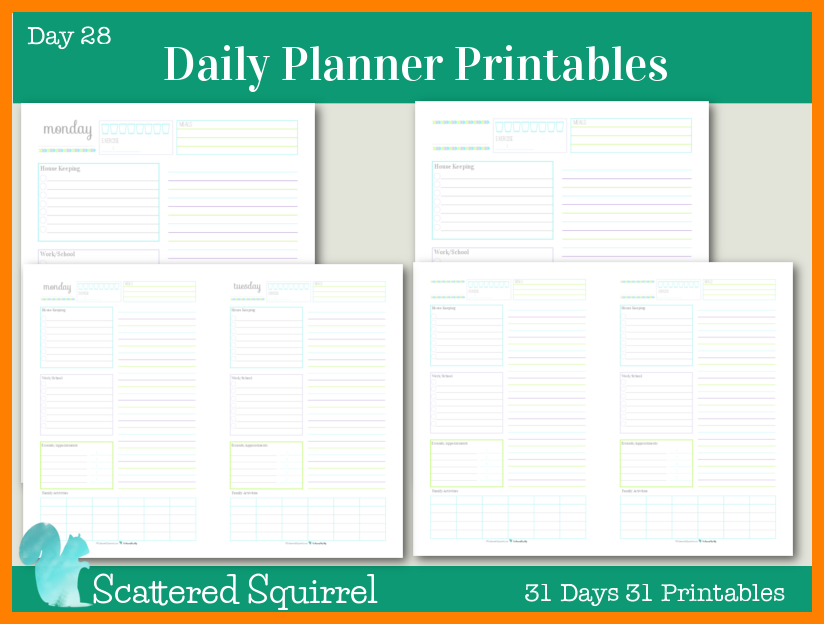 Daily Planner Printable - Obtaining a Daily Planner