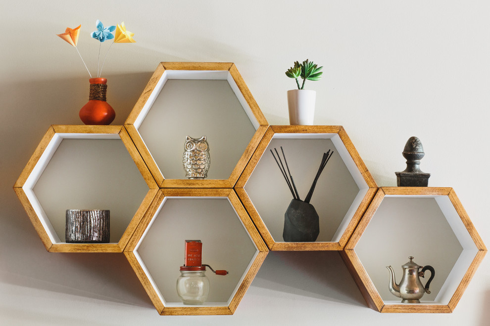 Hexagonal Wall Shelf - Wall shelves in the form of MOX