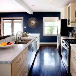 blue kitchen walls designs