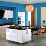blue kitchen walls designs