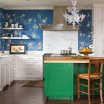 blue kitchen walls designs