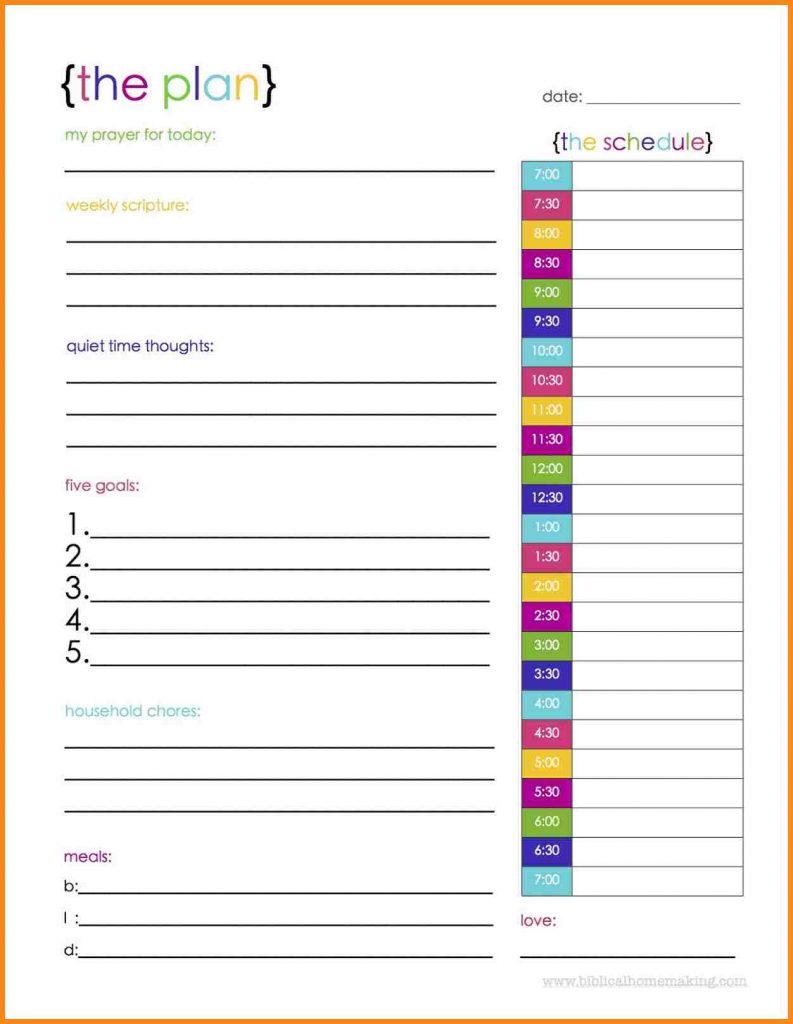 Best Free Daily Planner Printable Tips 2018 | Decor Or Design