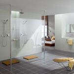 modern walk-in showers