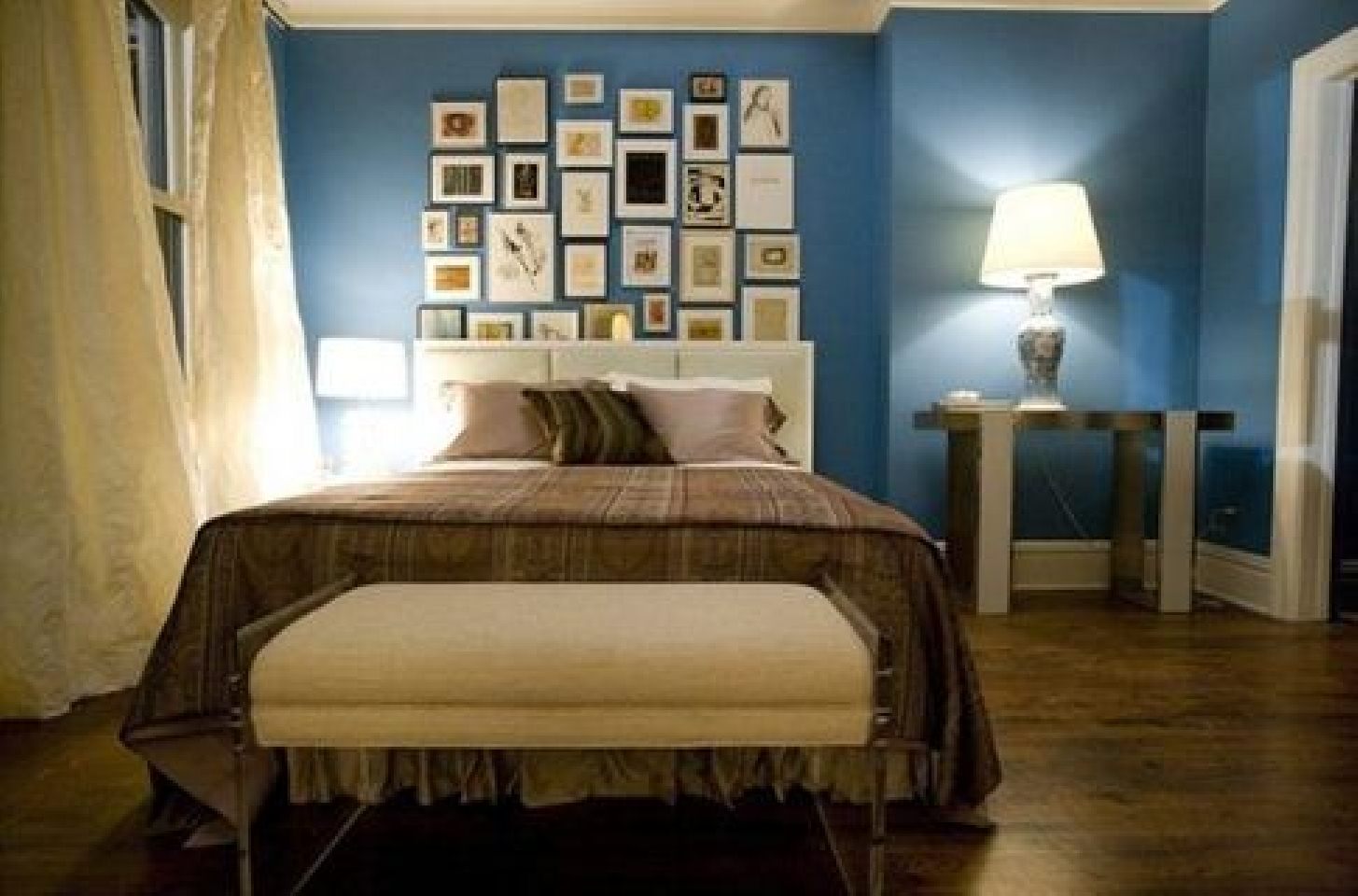 Blue And Brown Bedroom Art Deco Inspiration