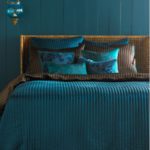 simple blue and brown bedrooms
