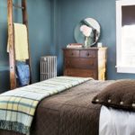 large blue and brown bedrooms