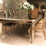 mirrored dining room table pinterest