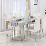new mirrored dining room table